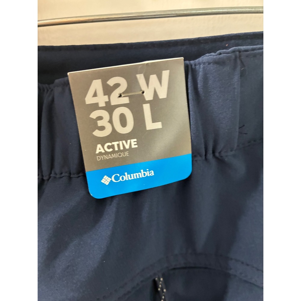 Columbia Fir Ridge Mens 42x30 Navy Blue Hiking Pants Omni-Shield UPF 50 Active - Picture 5 of 16